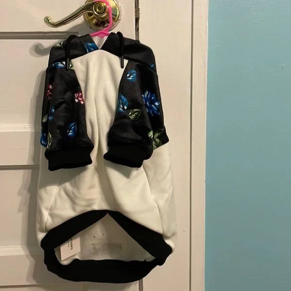 Spark Paw Official Floral Dog Hoodie - Picture 3 of 7